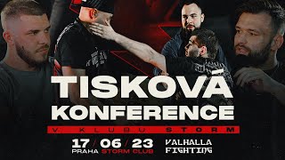 BEZKOMPROMISNÍ KONFRONTACE TISKOVÁ KONFERENCE TURNAJE  VALHALLA FIGHTING [upl. by Nathaniel604]