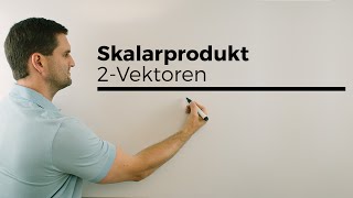 Skalarprodukt von zwei Vektoren Analytische Geometrie  Mathe by Daniel Jung [upl. by Ydiarf]