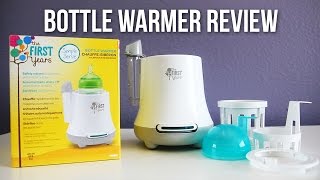 The First Years Simple Serve Bottle Warmer Review amp Demo [upl. by Olraced424]