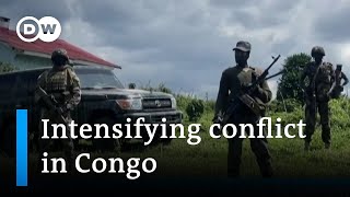 M23 Rebels advance in Eastern Congo  DW News [upl. by Naahs]