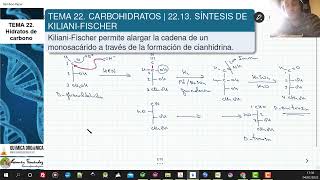 TEMA 22 CARBOHIDRATOS  2213 SÍNTESIS DE KILIANI  FISCHER [upl. by Otrebcire745]