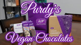 Purdys Chocolatier Vegan Chocolates  I Love Them [upl. by Ahsropal]