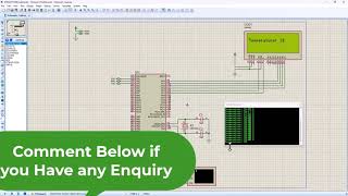 How to display temperature on Proteus LCD [upl. by Vernon817]