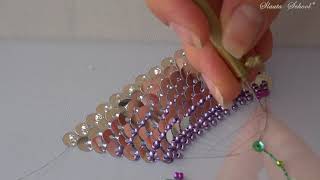 Luneville Embroidery Tutorial Professional Lesson 5 [upl. by Ennaear]