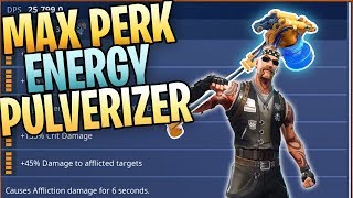 FORTNITE  Fully Upgraded Energy Pulverizer Level 100 Gameplay Best Hero Loadout For Hammers [upl. by Ellenet817]