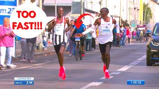 INSANE Marathon PACER Couldnt KEEP UP Eliud Kipchoge [upl. by Hsirap]