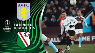 Aston Villa vs Legia Warszawa  Extended Highlights  UECL Group Stage MD 5  CBS Sports Golazo [upl. by Knepper589]