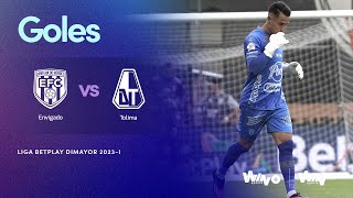 Envigado vs Tolima goles  Liga BetPlay Dimayor 2023I  Fecha 13 [upl. by Bilbe]