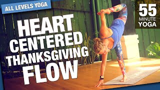 Heart Centered Thanksgiving Flow Yoga Class  Five Parks Yoga [upl. by Haerr]