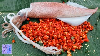 Bạch Tuột Nướng VS 1000 Trái Ớt Siêu Cay Cấp Độ 1000  Octopus VS 1000 Chilli Primitive Technology [upl. by Anilev]