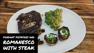 Fondant Potatoes And Romanesco Recipe With Steak [upl. by Nosinned]