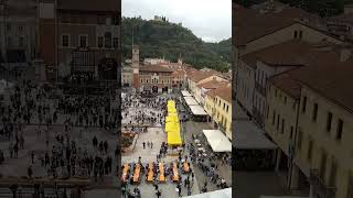 Marostica Fiera di San Simeone piazza vicenza veneto italy castell antique prodotti agri [upl. by Atinaw747]