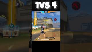 Unbelievable😍 1vs4 Cluch  Cs Rank  Free fire  shortvideos [upl. by Annert]