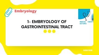 Embryology of Gastrointestinal tract [upl. by Paulsen762]