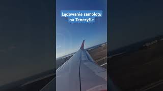 lądowanie samolot teneryfa tenerife airplane [upl. by Ianteen]