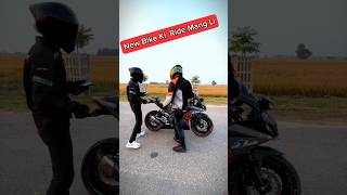 New bike Ride Mang Li 🥺🥹 motovlog r15v3vlog funny shortvideo rider [upl. by Ziagos138]