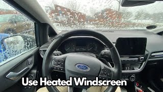 How To Use Heated Front Windscreen on Ford Fiesta [upl. by Oilla]