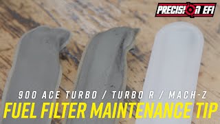 900 Ace Turbo amp Turbo R  Fuel Filters Maintenance Tip [upl. by Anaibaf]