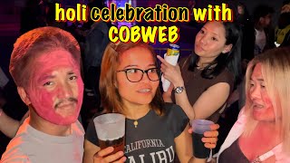 Holi festival in Lisbon Portugal 🇵🇹 Nepalese Rock Band COBWEB Concert 2024 dsltamangvlog [upl. by Egnalos]