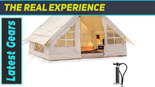 Inflatable Camping Tent with Pump – Best Luxury Glamping Tent [upl. by Black357]