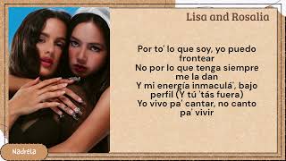 LISA  NEW WOMAN FT ROSALIA lyrics [upl. by Aifas]