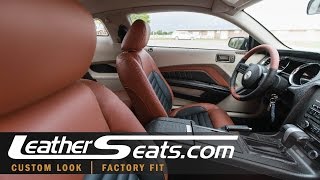 How To Make and Install 5th Gen Mustang Door Panel Inserts  LeatherSeatscom [upl. by Nwahc259]