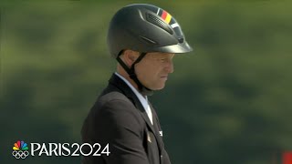 Germanys Michael Jung sets record with eventing gold medal  Paris Olympics  NBC Sports [upl. by Gerry]