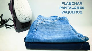 Cómo PLANCHAR LOS PANTALONES VAQUEROS How to iron jeans [upl. by Anwahs157]