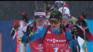 Hochfilzen Womens Relay  202122 Biathlon World Cup [upl. by Anelem520]