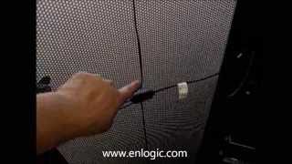 Installing Enlogic EA9105 3xtemp  humidity combo sensor in APC AR3100 Rack [upl. by Welles]