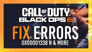 Fix Startupup Crashes  0xc0000005 N amp 0x00001338 N  Black Ops 6  Simple Guide [upl. by Siahc]