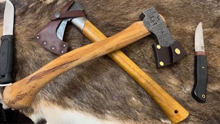 USA V Sweden Gransfors Bruk Outdoor Axe Vs Hoffman Blacksmithing Mini Camp Axe [upl. by Sabec]