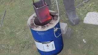 Making a Metal Melting Furnace Simple Effective Propane [upl. by Ryon]