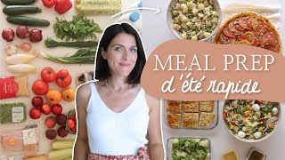 MEAL PREP  RETOUR DE COURSES  4 recettes d’été [upl. by Rox981]