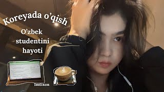 KOREYADAGI OZBEK QIZINING HAYOTI Imtoxon👩🏻‍💻 Tennis va zal  Oqish  Ovqatlar [upl. by Nariko]