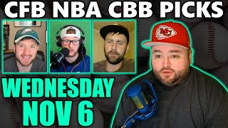 Wednesday Picks with Kyle Kirms  NBA CFB CBB 116 [upl. by Maxey]