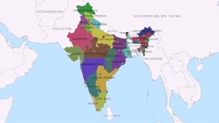 Topografie Deelstaten van India [upl. by Matlick]