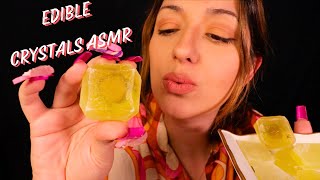 ASMR ✨ Eating Crystal Candy  PICKLE Edition  Satisfying chewing sounds silkygem [upl. by Carrington499]