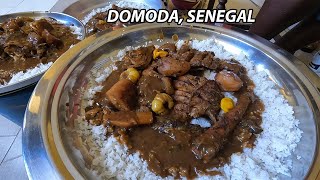 Cooking an Unseen food in AfricaSenegal DOMODA  Aromatic Local Dish in SENEGALWest Africa [upl. by Ennovyhs727]