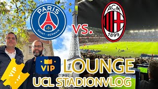 PSG vs AC Mailand 30 💥⚽  VIP Lounge ⭐ 🍾  Stadionvlog 🏟  Mbappé schlägt zu 💥 🥅  Paris 🇫🇷 [upl. by Nyroc]