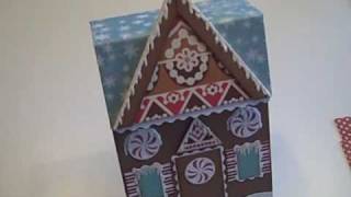 Gingerbread House Mini Album Recipe quotBoxquot [upl. by Clapp126]