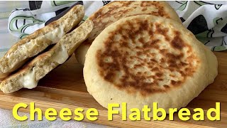 Homemade Cheese Flatbread in a Pan  Ready in Few Minutes [upl. by Clevey]