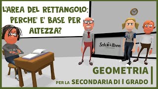 Perché larea del rettangolo si calcola come base per altezza Geometria  Secondaria di Primo Grado [upl. by Nyledaj]