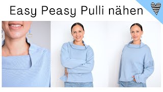 Einfachen Pulli nähen  DIY MODE Sweater Zola [upl. by Healion831]