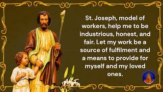 St Joseph Patron Saint of Workers  Prayer for Guidance at Work [upl. by Clea]