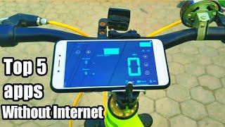 Best speedometer app for android  top 5 without internet cycle meter apps  speedometer apps [upl. by Setarcos]