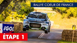 🎥 Les plus belles images de l’étape 1 du Rallye Coeur de France [upl. by Nakah757]