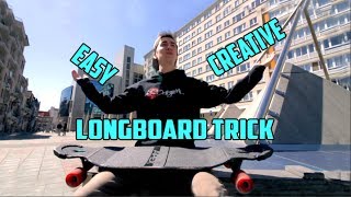 CREATIVE BEGINNER LONGBOARD TRICK  NOLLIE NO COMPLY IMPOSSIBLE [upl. by Eeimaj839]