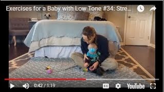 Strengthening the Back Exercises for a Baby with Low Tone 34 [upl. by Dieter]