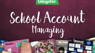 Glogster Tutorial Managing School Account [upl. by Ahsilet]